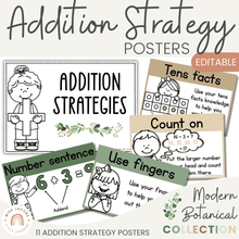  Modern Botanical Addition Strategies Posters - Miss Jacobs Little Learners