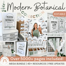  Modern Botanical Classroom Decor Bundle - Miss Jacobs Little Learners
