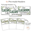 Modern Botanical Classroom Rules Posters - Miss Jacobs Little Learners