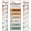 Modern Jungle Classroom Rules Posters - Miss Jacobs Little Learners