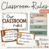 Modern Jungle Classroom Rules Posters - Miss Jacobs Little Learners