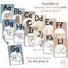 Modern Ocean Alphabet Posters Bundle with ASL & Auslan Alphabet - Miss Jacobs Little Learners