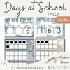 Modern Ocean Days at School Tally Display - Miss Jacobs Little Learners