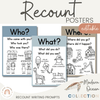 Modern Ocean Recount Writing Posters and Prompts - Miss Jacobs Little Learners