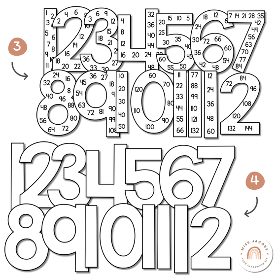 Modern Ocean Skip Counting Posters - Miss Jacobs Little Learners