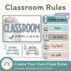 Modern Rainbow Classroom Rules Posters - Miss Jacobs Little Learners