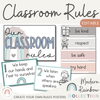 Modern Rainbow Classroom Rules Posters - Miss Jacobs Little Learners