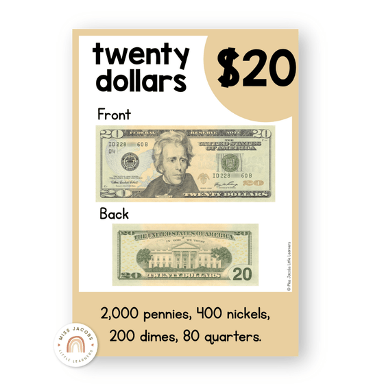 Money Posters - Australiana Theme Classroom Decor - Miss Jacobs Little Learners