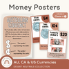 Money Posters - Boho Vibes Theme Classroom Decor - Miss Jacobs Little Learners