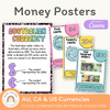 Money Posters - Cutesy Composition Notebook Math Decor - Miss Jacobs Little Learners