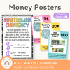 Money Posters - Cutesy Theme Classroom Decor - Miss Jacobs Little Learners