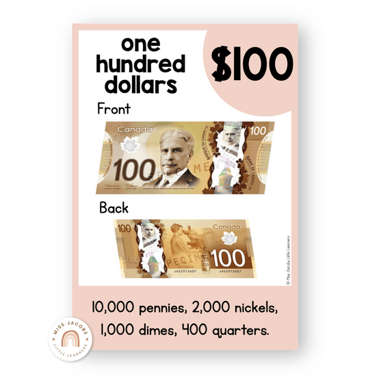 Money Posters - Daisy Gingham Neutrals Classroom Decor - Miss Jacobs Little Learners