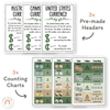 Money Posters - Modern Botanical Theme Classroom Decor - Miss Jacobs Little Learners