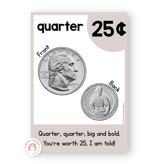 Money Posters - Rainbow Calm Colors Classroom Decor - Miss Jacobs Little Learners