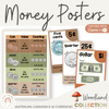 Money Posters - Woodland Theme Classroom Decor - Miss Jacobs Little Learners