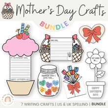  Mother's Day Craft Pack - Gifts, Cards, Activity Bundle - Miss Jacobs Little Learners