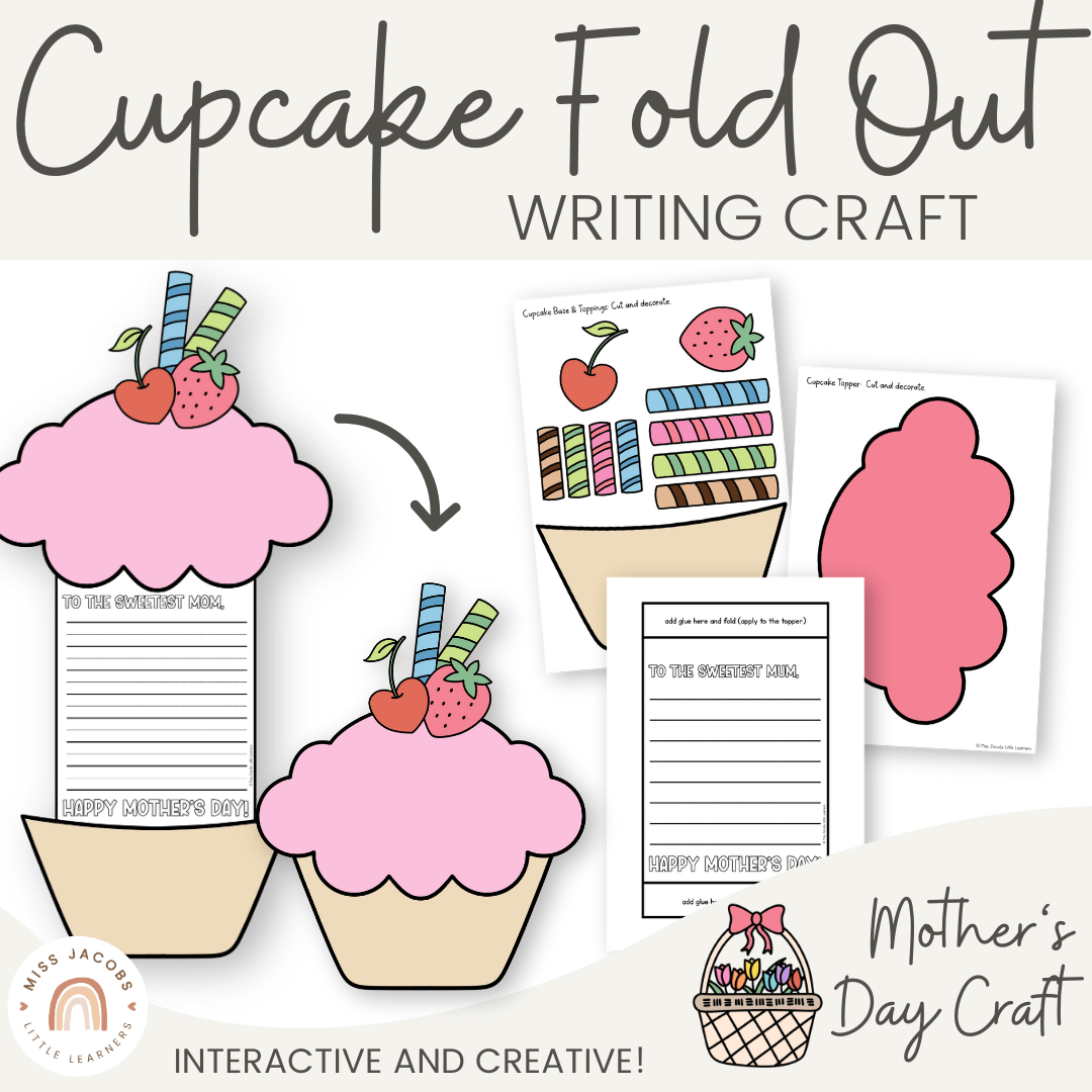 Mother's Day Cupcake Craft Miss Jacobs