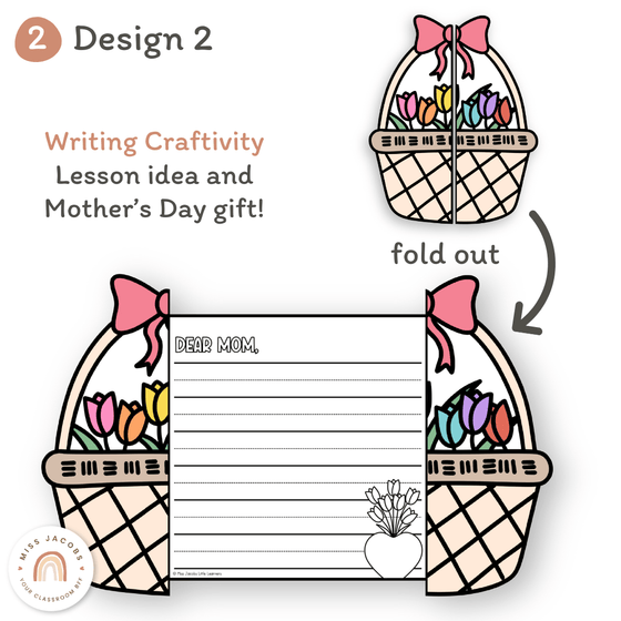 Mother’s Day Flower Basket Craft - Miss Jacobs Little Learners