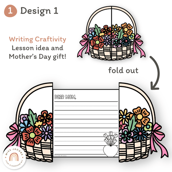 Mother’s Day Flower Basket Craft - Miss Jacobs Little Learners