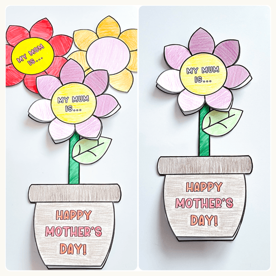 mother's day plant pot craft Mother's Day Flower Pot Craft