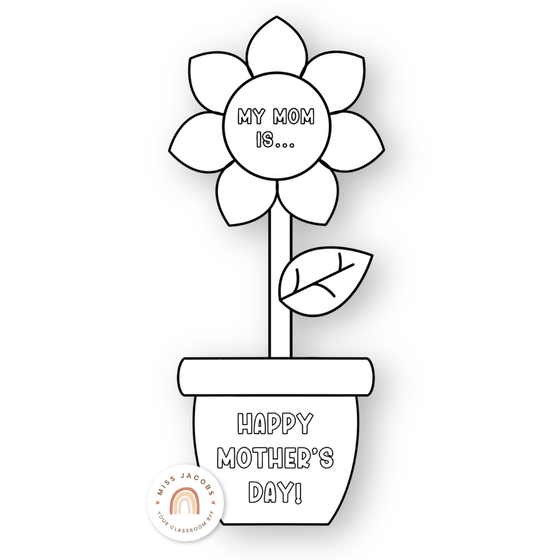 Mother’s Day Flower Pot Craft - Miss Jacobs Little Learners