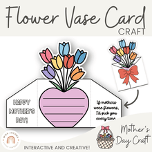  Mother’s Day Flower Vase Card Craft - Miss Jacobs Little Learners