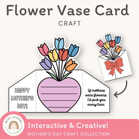 Mother’s Day Flower Vase Card Craft