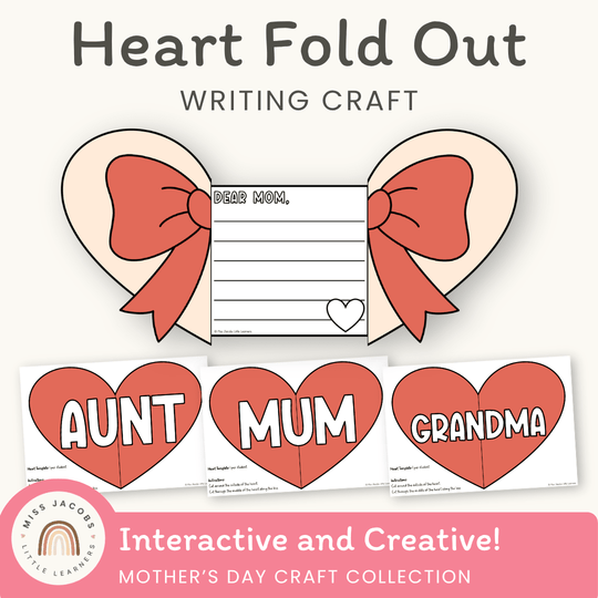Mother’s Day Fold Out Heart Craft