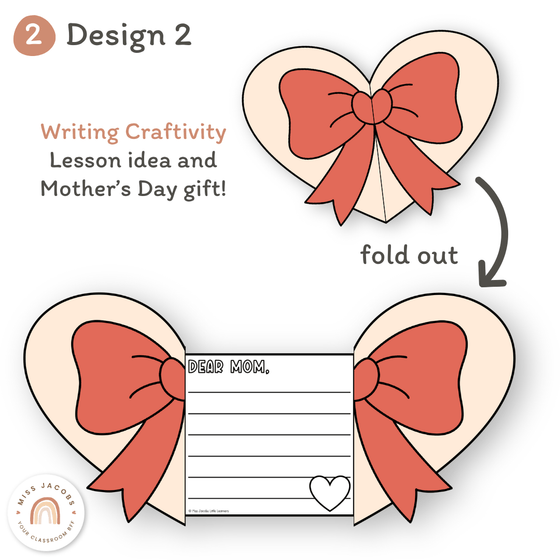 Mother’s Day Fold Out Heart Craft - Miss Jacobs Little Learners