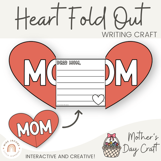 Mother’s Day Fold Out Heart Craft