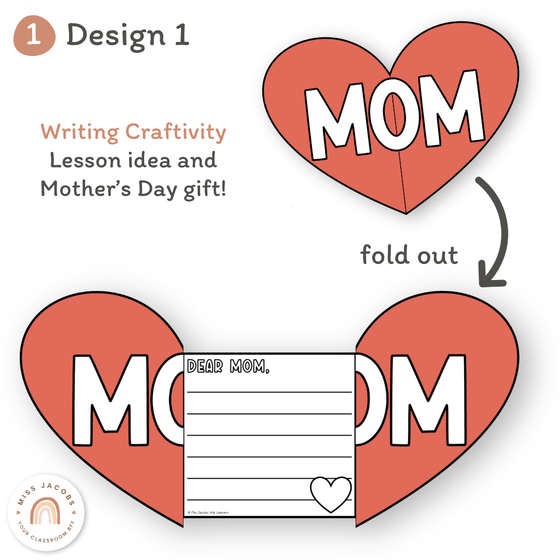 Mother’s Day Fold Out Heart Craft - Miss Jacobs Little Learners