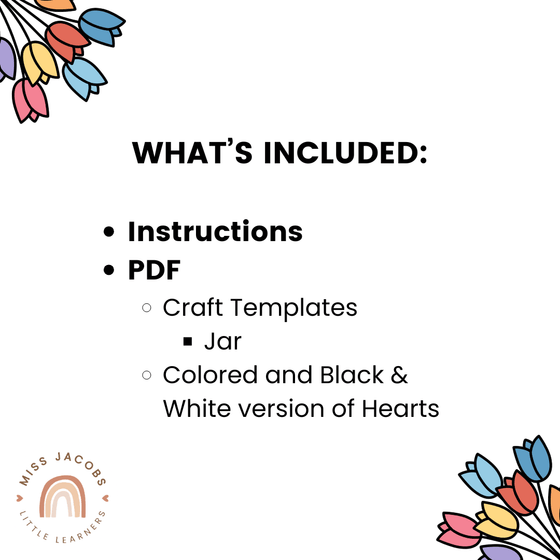 Mother’s Day Jar of Hearts Craft - Miss Jacobs Little Learners