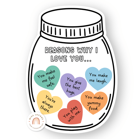 Mother’s Day Jar of Hearts Craft - Miss Jacobs Little Learners