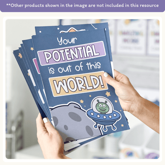 Motivational Classroom Posters - Dreamy Space Classroom Decor - Miss Jacobs Little Learners