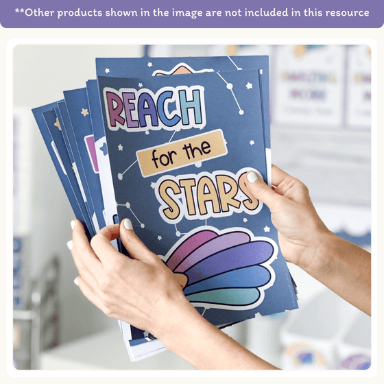 Motivational Classroom Posters - Dreamy Space Classroom Decor - Miss Jacobs Little Learners