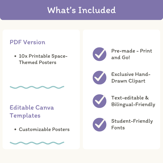 Motivational Classroom Posters - Dreamy Space Classroom Decor - Miss Jacobs Little Learners