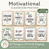Motivational Classroom Posters - Modern Botanical Decor - Miss Jacobs Little Learners