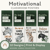Motivational Classroom Posters - Modern Jungle Decor - Miss Jacobs Little Learners