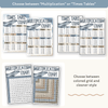 Multiplication Charts and Times Table - Modern Ocean Theme - Miss Jacobs Little Learners