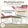 Multiplication Strategies Posters - Australiana Classroom Decor - Miss Jacobs Little Learners