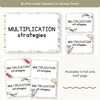 Multiplication Strategies Posters - Australiana Classroom Decor - Miss Jacobs Little Learners