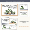 Multiplication Strategies Posters - Boho Plants Classroom Decor - Miss Jacobs Little Learners