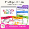 Multiplication Strategies Posters - Bright Classroom Decor - Miss Jacobs Little Learners