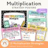 Multiplication Strategies Posters - Cutesy Composition Notebook Math Decor - Miss Jacobs Little Learners