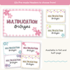Multiplication Strategies Posters - Daisy Gingham Pastels Classroom Decor - Miss Jacobs Little Learners