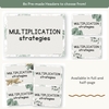 Multiplication Strategies Posters - Modern Jungle Earthy Classroom Decor - Miss Jacobs Little Learners