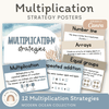 Multiplication Strategies Posters - Modern Ocean Classroom Decor - Miss Jacobs Little Learners