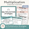 Multiplication Strategies Posters - Rainbow Calm Colors Classroom Decor - Miss Jacobs Little Learners
