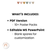 Neutral Toned English Posters Bundle | Boho Colour Palette - Miss Jacobs Little Learners