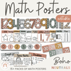 Neutral Toned Math Posters Bundle | Boho Color Palette - Miss Jacobs Little Learners